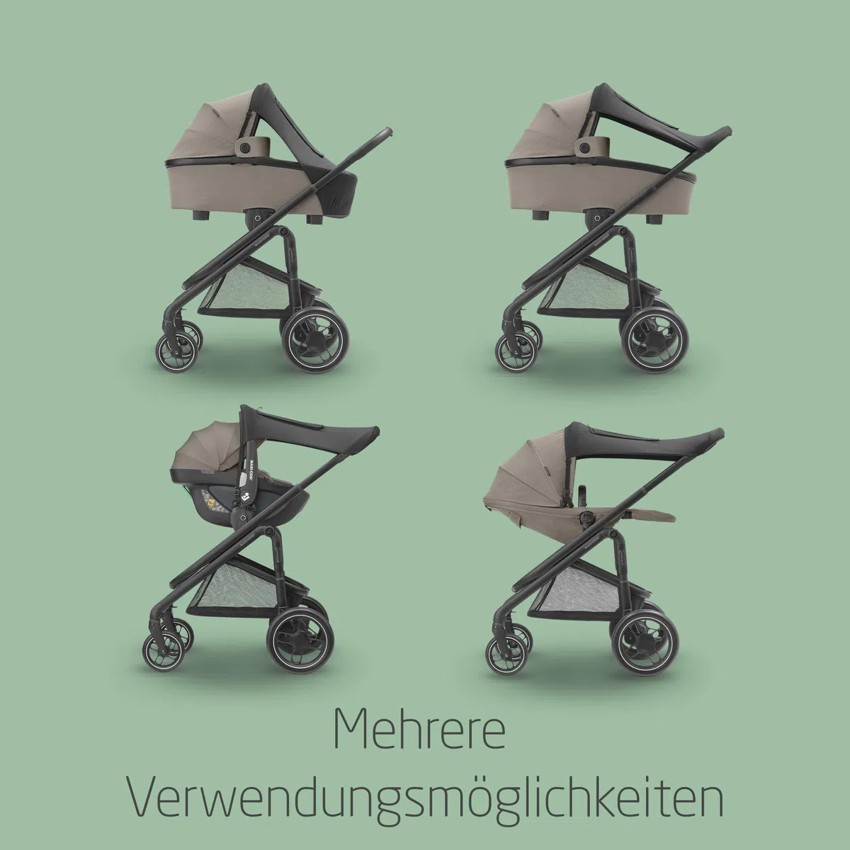 Maxi-Cosi Sonnenverdeck, USF 50+, Baby-Sonnenschutz, Schwarz