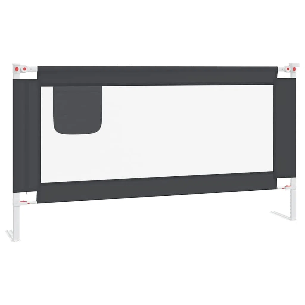 Generisch Kleinkind-Bettschutzgitter Dunkelgrau 160x25 cm Stoff,Baby & Kleinkind,Babysicherheit,Baby-Bettschutzgitter-10230