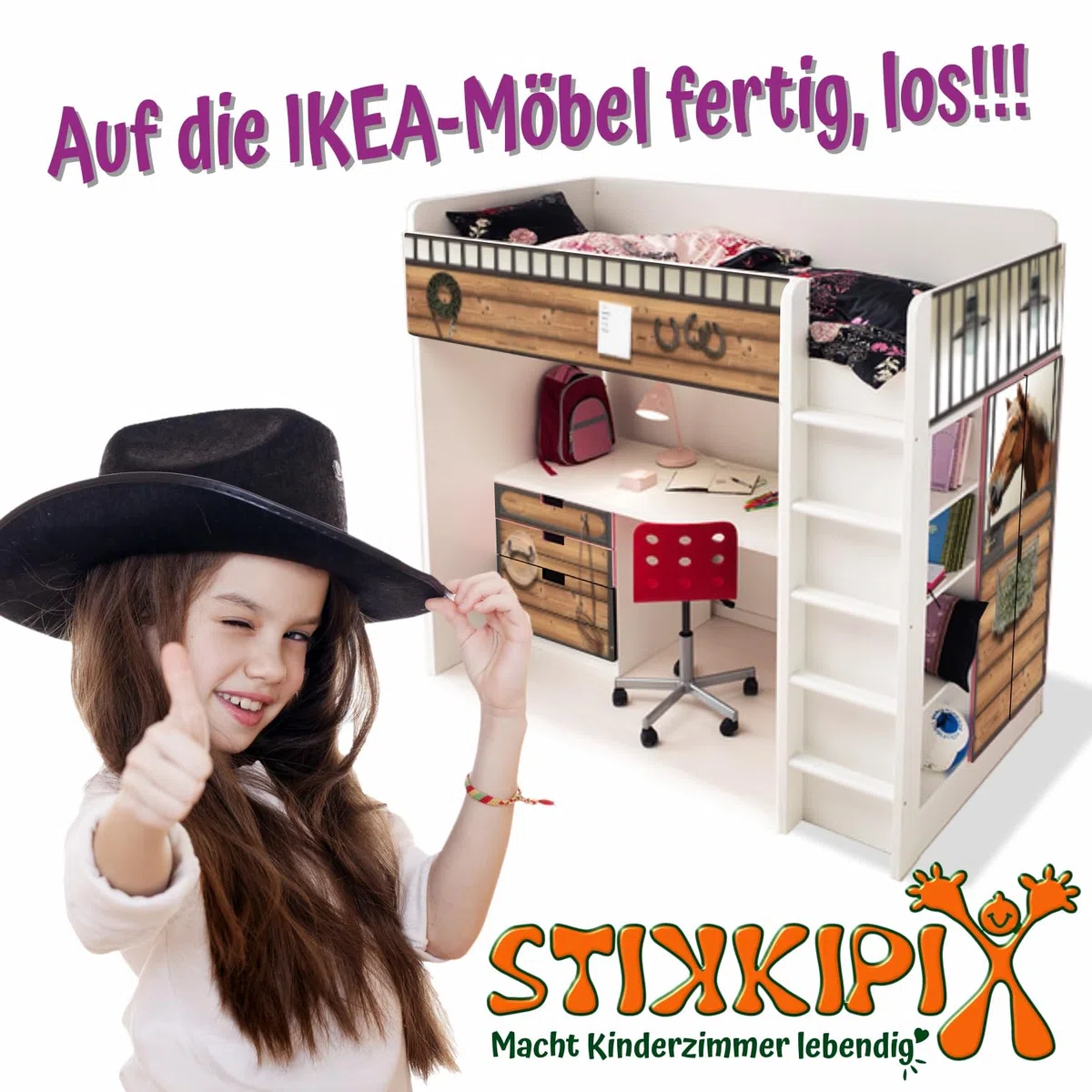 Stikkipix kompatibel für die Kinderzimmer Banktruhe STUVA von IKEA (90 x 50 cm) | Mondlandschaft Möbelfolie | BTD02 | Möbelaufkleber | Möbel Nicht Inklusive