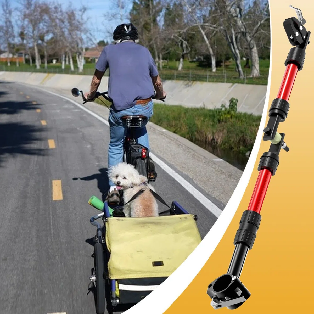 Anhängerkupplung für Fahrradanhänger: Adapter, Kupplung, robuster Stahl, Schnellspanner, 270-Grad-Drehung, robuste Sicherheitsanschlüsse | Cone