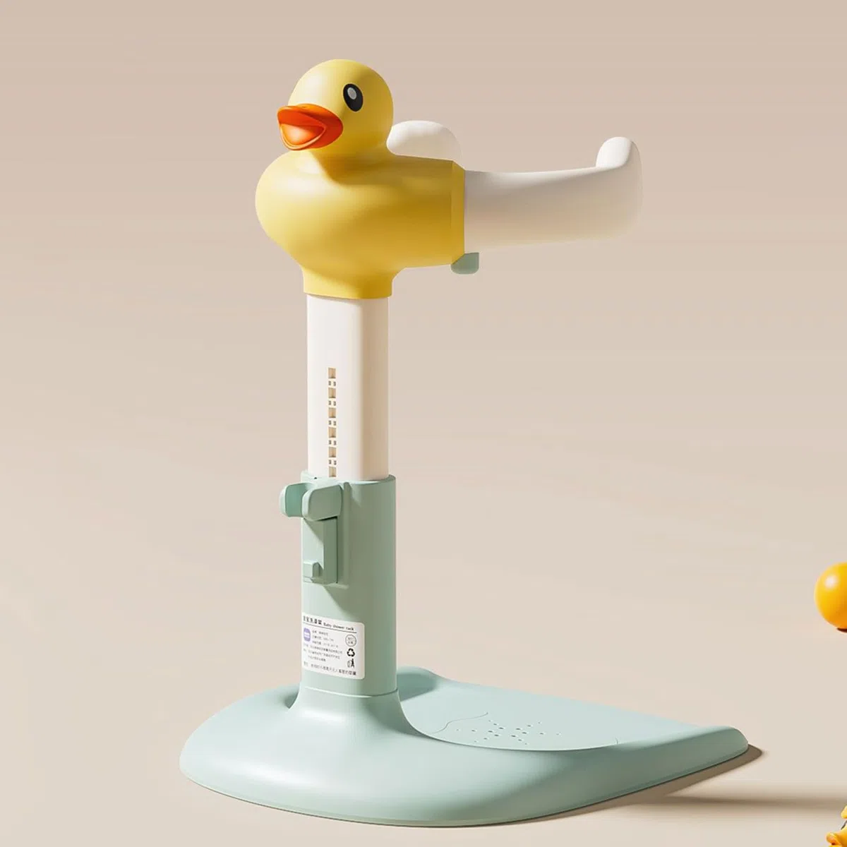 Baby-Badewannensitz, Handbrause für Babys, stehend, höhenverstellbar | mit rutschfester Basis, für Kinder von 6 bis 24 Monaten, für Badezimmer und Reise