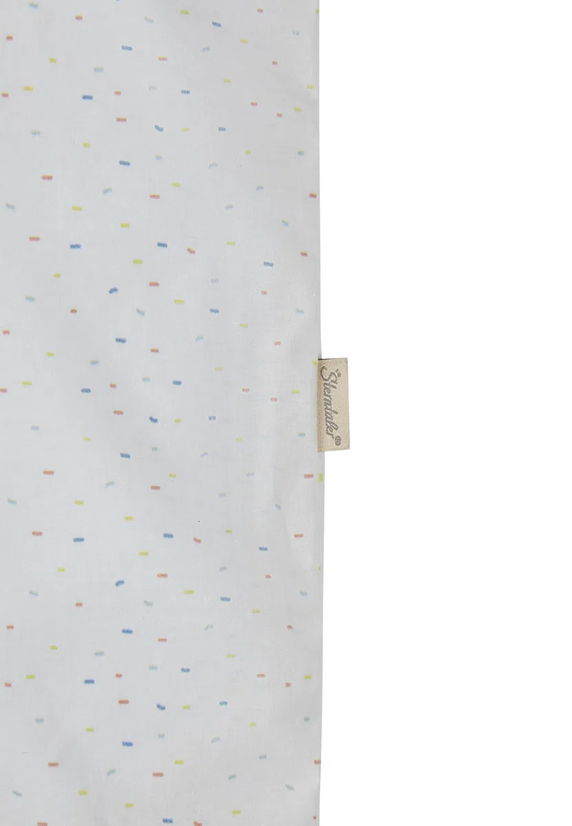 Sterntaler Wickelauflagenbezug Fuchs Filou 80x90cm - saugfähige Baumwolle mit abtrennbarem, wasserundurchlässigem Frottee-Mittelteil - niedliche Applikation - Baby Zubehör für Wickeltisch, graublau
