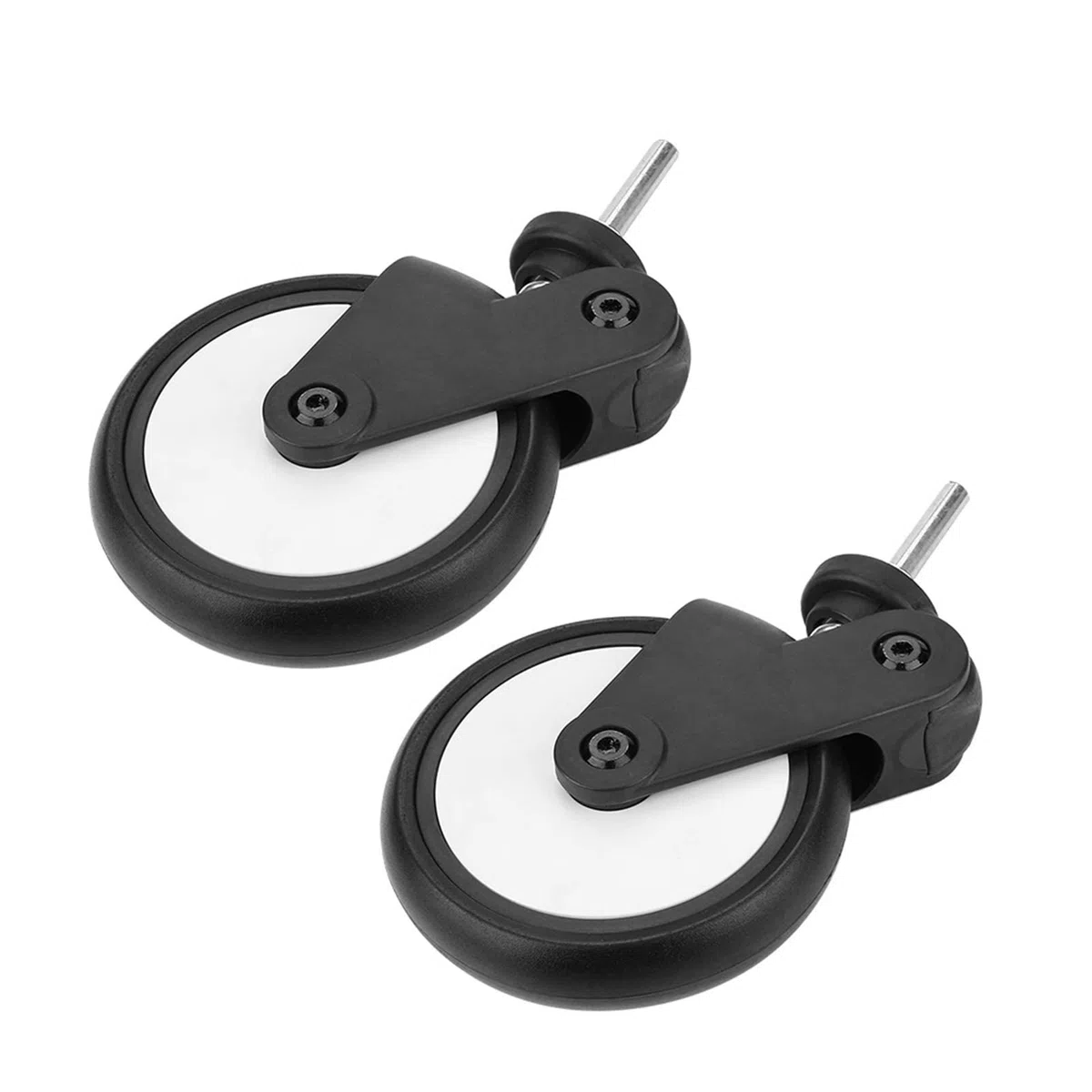 Voluxe Kinderwagenrad, Kinderwagenradzubehör 360-Grad-Drehung für Kiddopotamus für Yoya für Chbaby für Yoyo(A Pair of Front Wheels, 12)