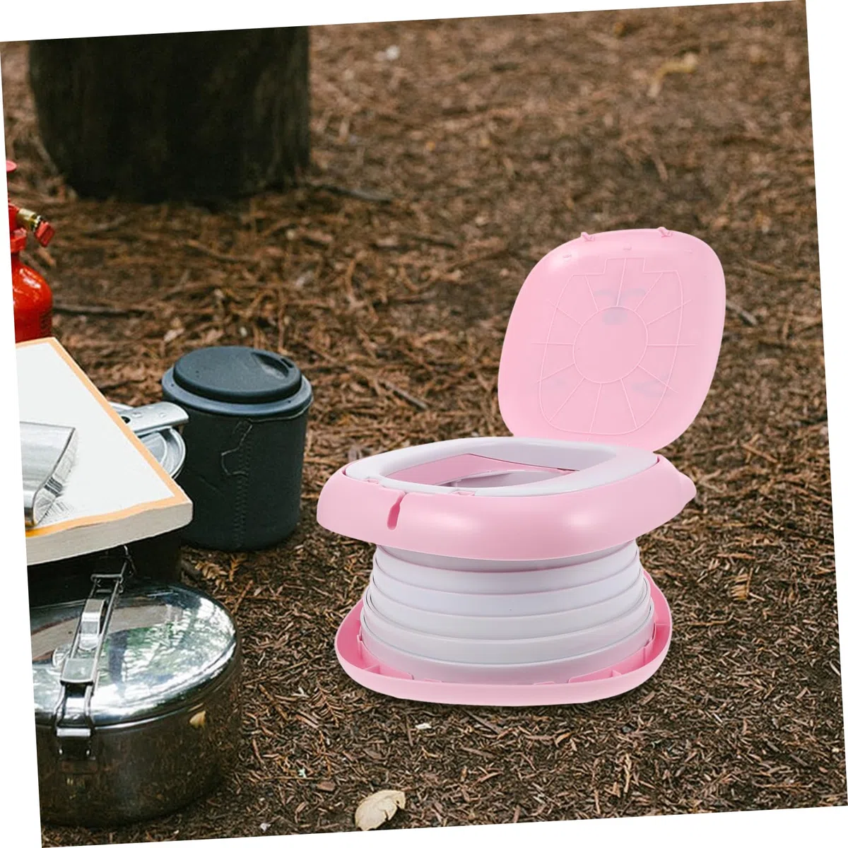 GALPADA Faltbares Junge Mädchen-toilettensitz-töpfchen für Kleinkinder Tragbarer Toilettensitz für Reisen Campingausflüge und Lange Autofahrten mit Griff und Auslaufsicherer Abdichtung