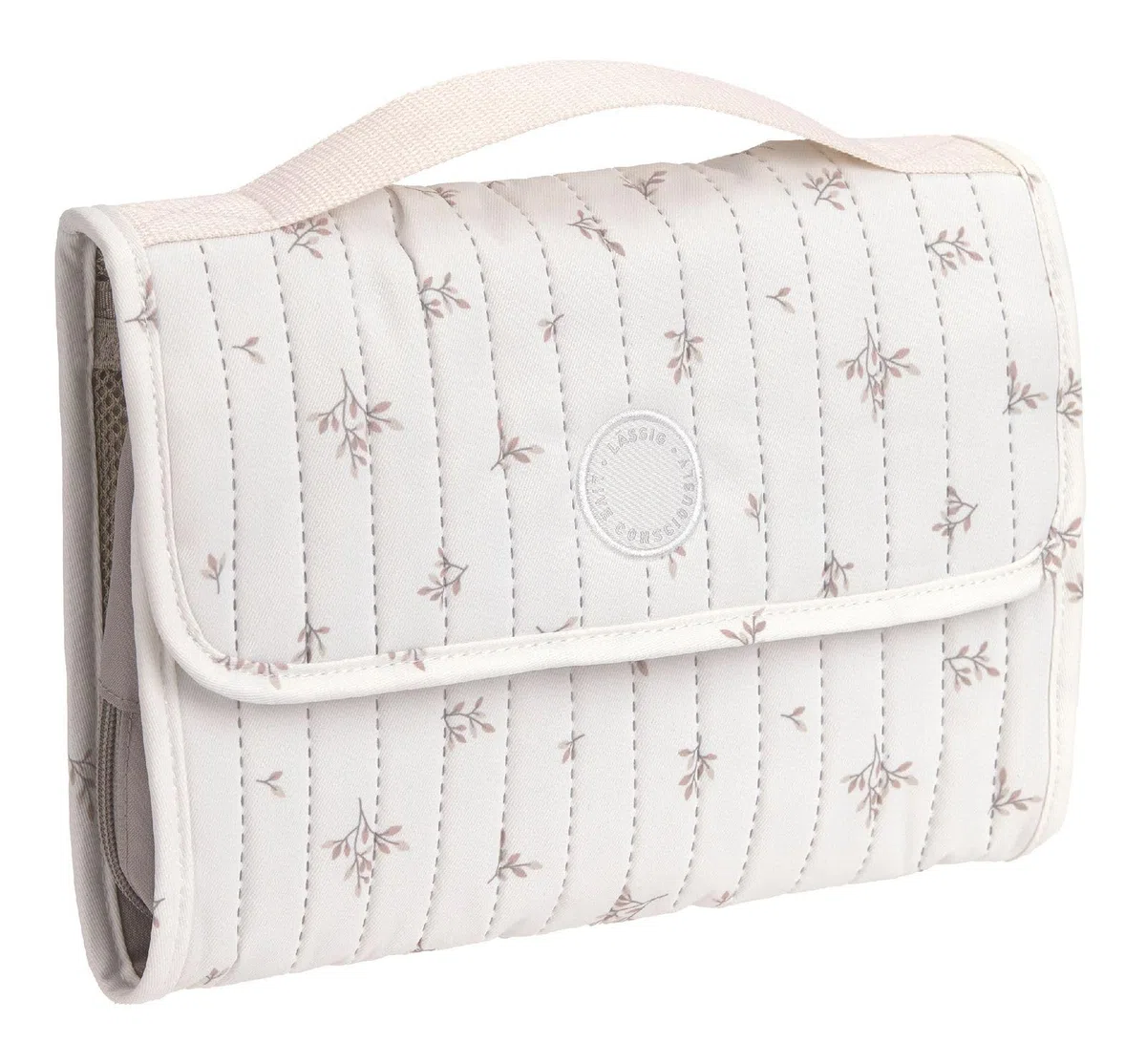 LÄSSIG Wickeltasche Changing Pouch Miracle of Nature Leaves weiß
