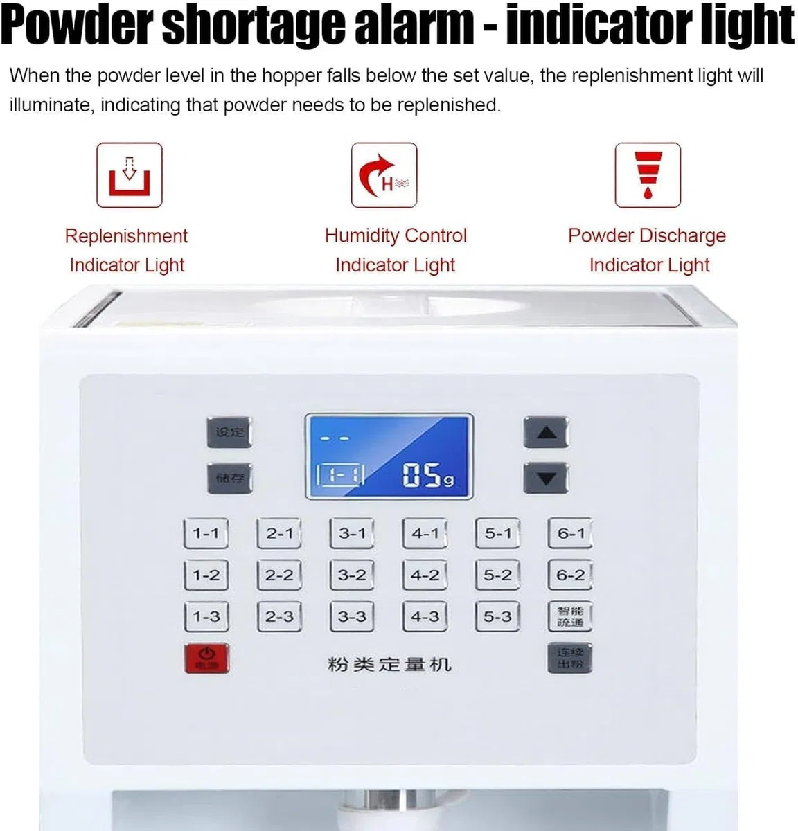 Automatische Pulverspendermaschine, 3,5 l Präzisionsmessgerät für Fruchtpulver, Kaffee, Kakao, Milchkännchen und pflanzliche Pulver