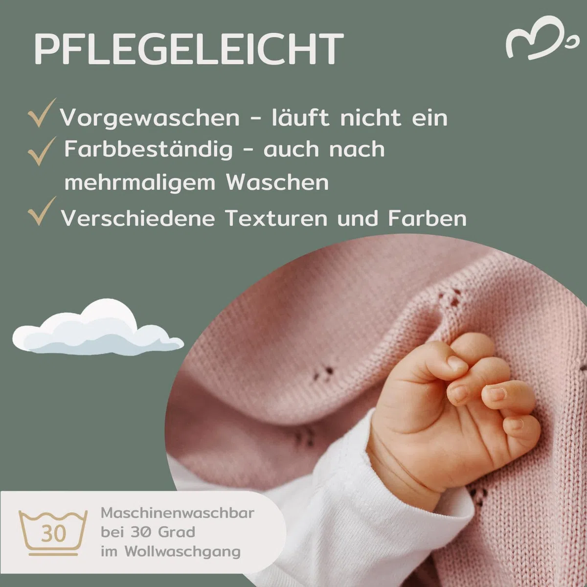 Babydecke 100% Merino Wolle I Baby Erstausstattung Neugeborene I Babydecke Winter 75 x 100 cm I Einschlagdecke babyschale Winter I Merino Decke I Wolldecke mit Geschenkbox