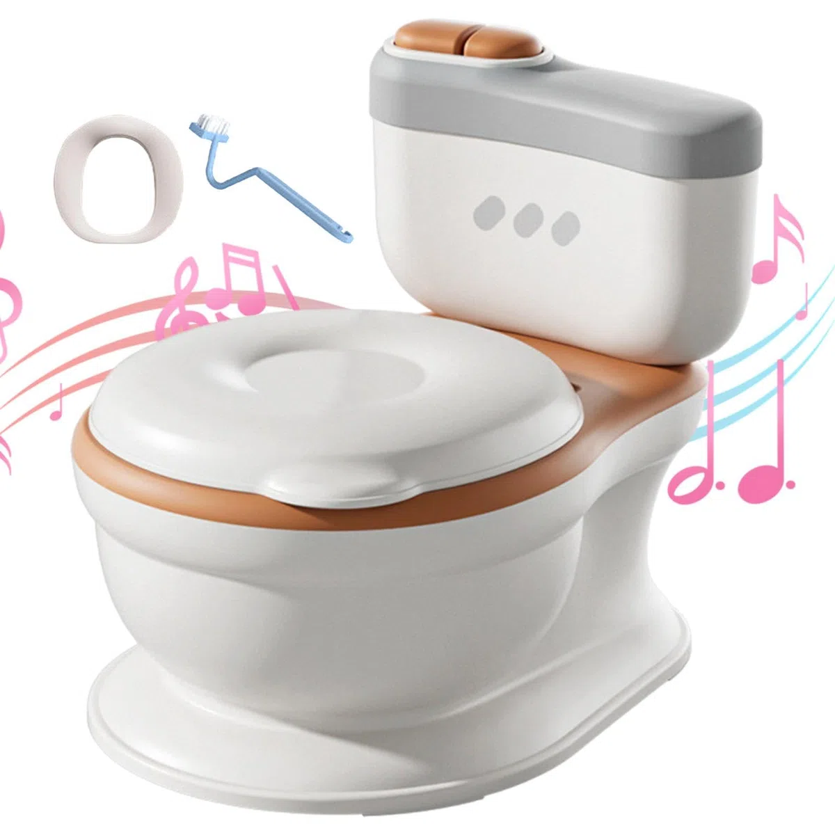 Spritzwassergeschütztes Töpfchen für Kinder, Töpfchentraining für Kinder, realistisches Töpfchentraining, tragbare Toilette für Töpfchentraining, lustiges Produkt
