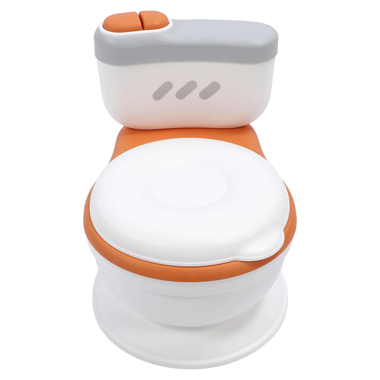 Kleinkind Töpfchen Training Toilette, tragbare Kleinkind Töpfchen Stuhl mit Spülung Tasten, Tissue Dispenser und lebensechte Spülung Sounds abnehmbaren Töpfchen Sitz