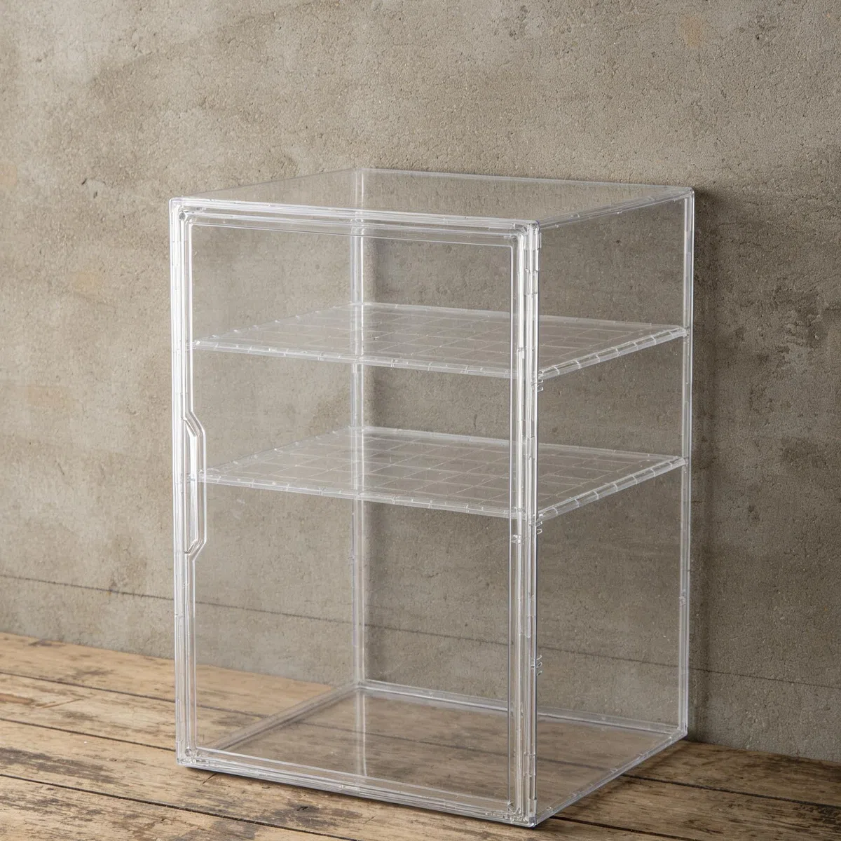 Zerodeko Babyflaschen und Magnetischer Tür Organizer Aufbewahrungsbox aus Acryl mit 3 Ebenen Verstellbaren Trennwänden Platzsparend und Hygienisch für Babyzimmer und Badezimmer