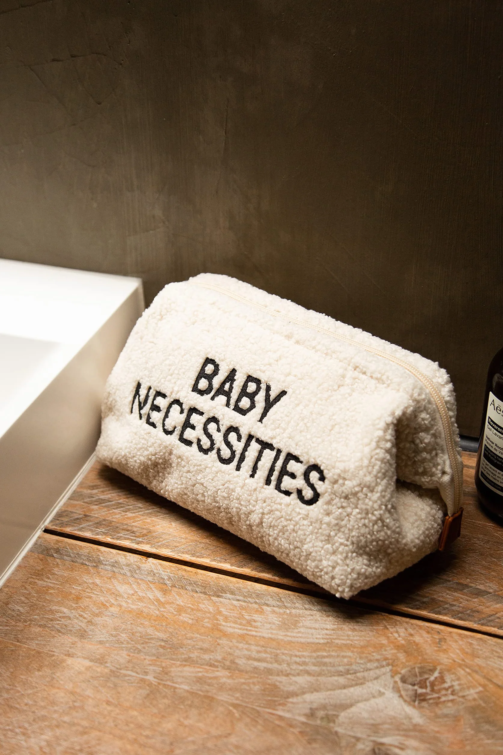 CHILDHOME, Kulturbeutel für Baby/Kinder, Toilettentasche, wasserabweisend, geräumig, Reißverschluss, Baby Necessities, Leopard