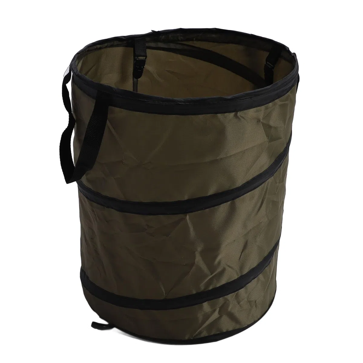37L Mittelgroße Camping -Mülldose mit Großer Kapazität, Faltbarer Rasenblatt -Müllsack, Tragbarer Picknick -Lagerbehälter Im Freien für Garten, Oxford -Stoff, 37L (Dunkelgrün)