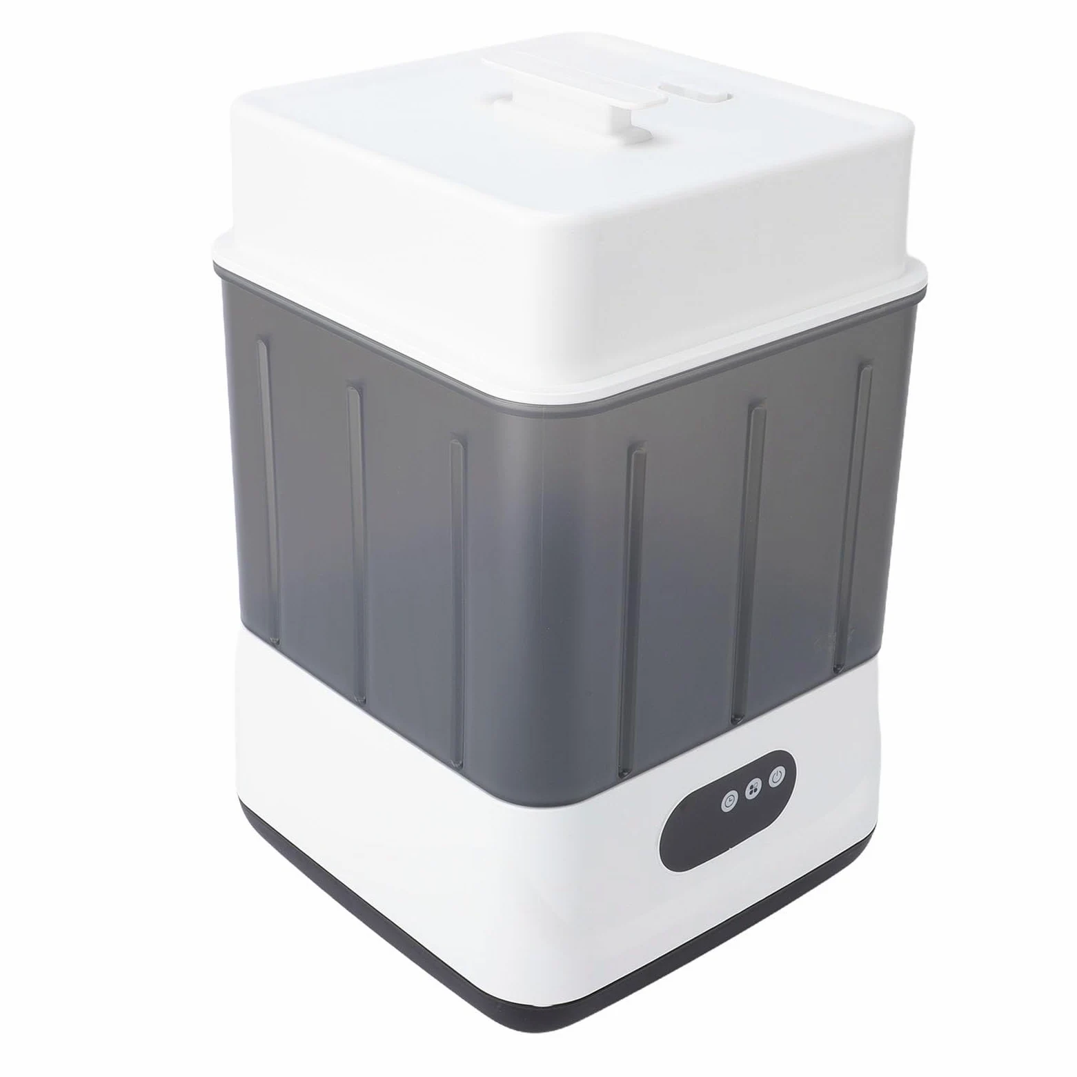 Fockety Flaschensterilisator und Trockner, 5-in-1 Elektrischer Dampf-Babyflaschensterilisator mit 12 Flaschen Kapazität, Universeller Babyflaschenwascher für Schnuller (weiß) (EU-Stecker)