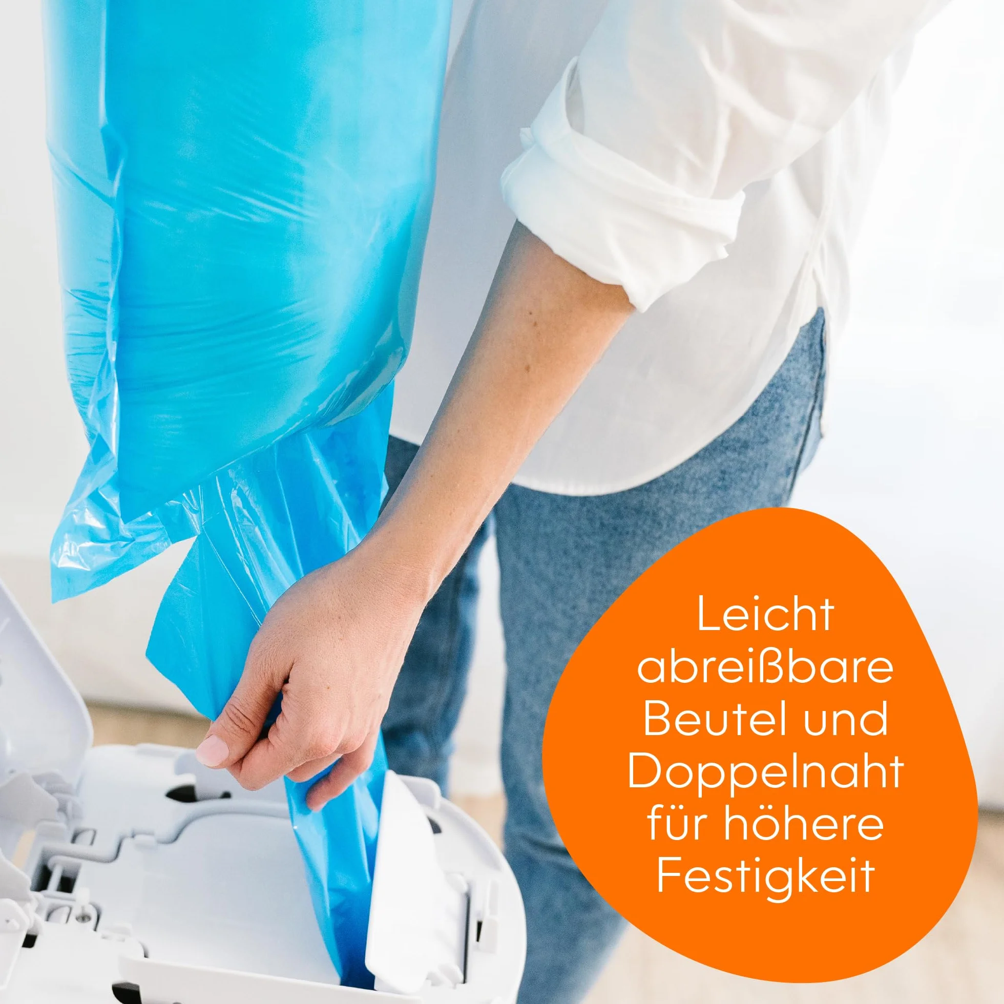 Diaper Genie - 2er-Pack Original Easy Roll Nachfüllungen 2x18 Beutel kompatibel mit Diaper Genie Platinum Windeleimer - Geruchsdicht & stabil. Für 10 Monate Windeln."