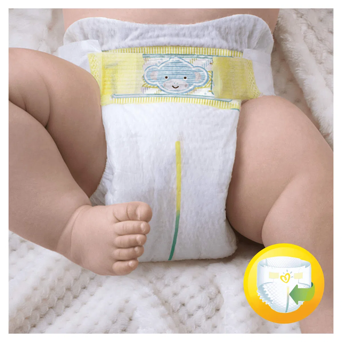 Pampers Premium Protection New Baby Größe 0, 1.5-2.5 kg, 6 x 24 Windeln
