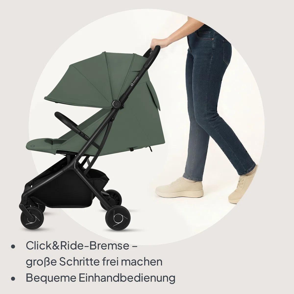 Lionelo Sia Reisebuggy ultraleicht & ultrakompakt faltbar, 5,9 kg, bis 22 kg, 6 Monaten bis 4 Jahre, Liegeposition, Federung, UPF50+ Verdeck, Moskitonetz, Einkaufskorb 3 kg, Becherhalter, Tragegurt