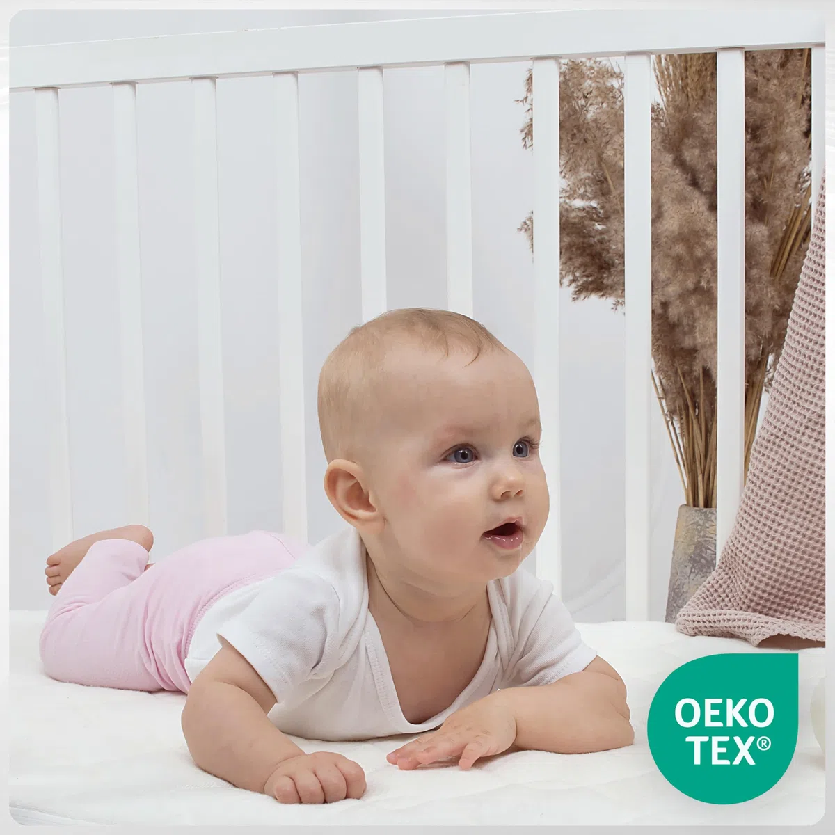 Baby Matratze Kompatibel mit Kinderkraft Neste up 2, Maxi Cosi Iora Air, Graco Sweet2Sleep, Lionelo Thomi Plus 81x46 cm für Beistellbett für Kinderbett Kindermatratze für Stubenwagen und Wiege