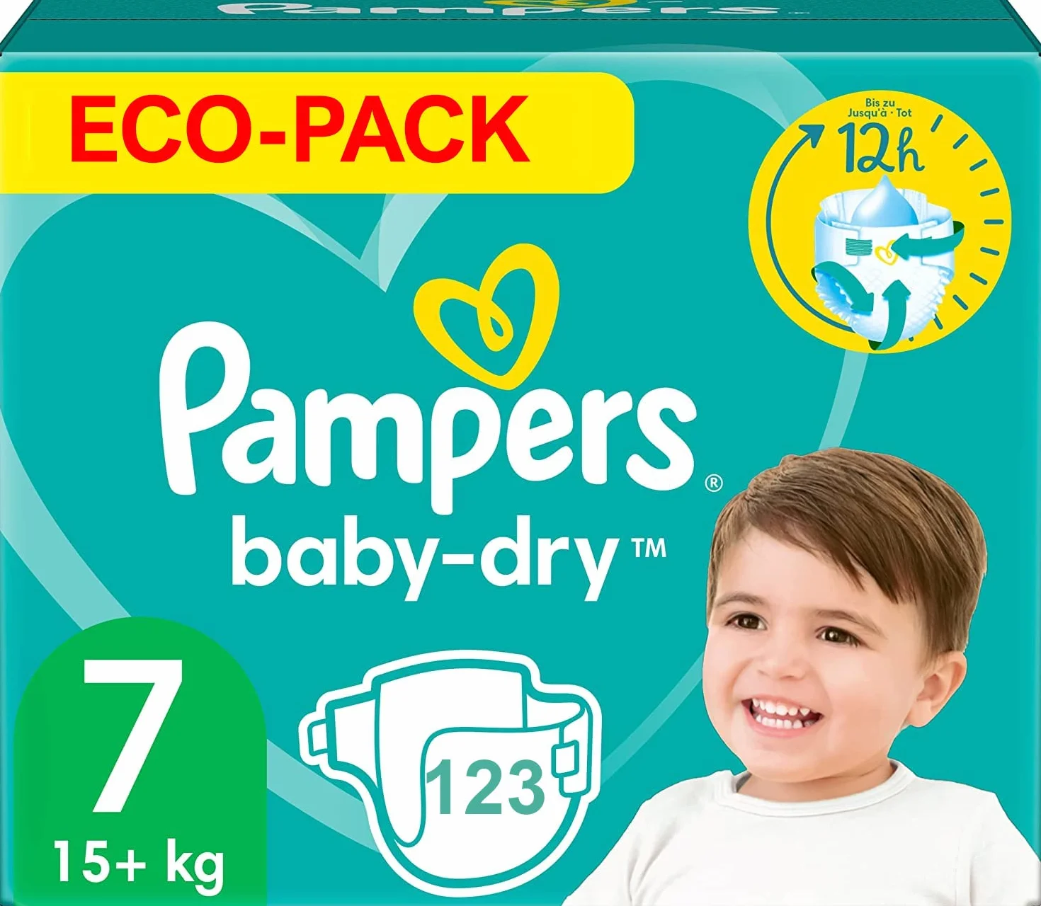 PAMPERS Baby-DRY Größe 7 123 Windeln