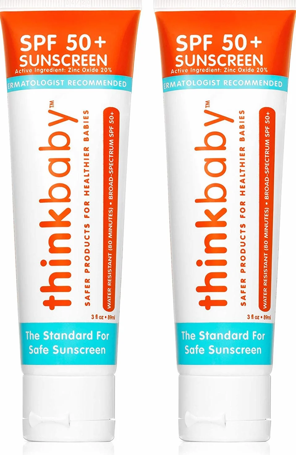 THINKBABY, Sonnenschutzmittel, Baby, LSF 50+, 90 ml (2 Stück), 6