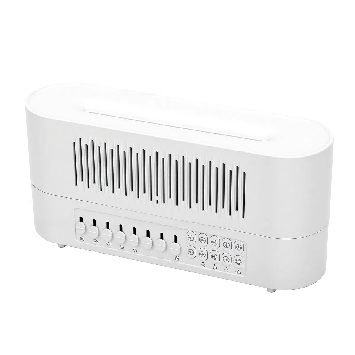 Sxhlseller White Noise Machine, Kabelloser Lautsprecher, 260 Ml, Flammen-Diffusor für ätherische Öle, Nachtlicht für Zuhause, Büro, Schlafhilfe, Aromatherapie-Diffusor mit 10 Beruhigenden