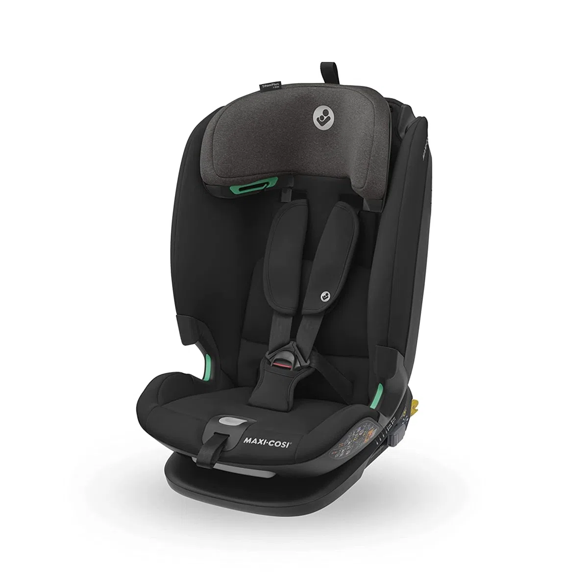 Maxi-Cosi Titan Plus i-Size mitwachsender Kinderautositz 15 Monat-12 Jahre 76-150 cm G-CELL-Seitenaufprallschutz Authentic Black