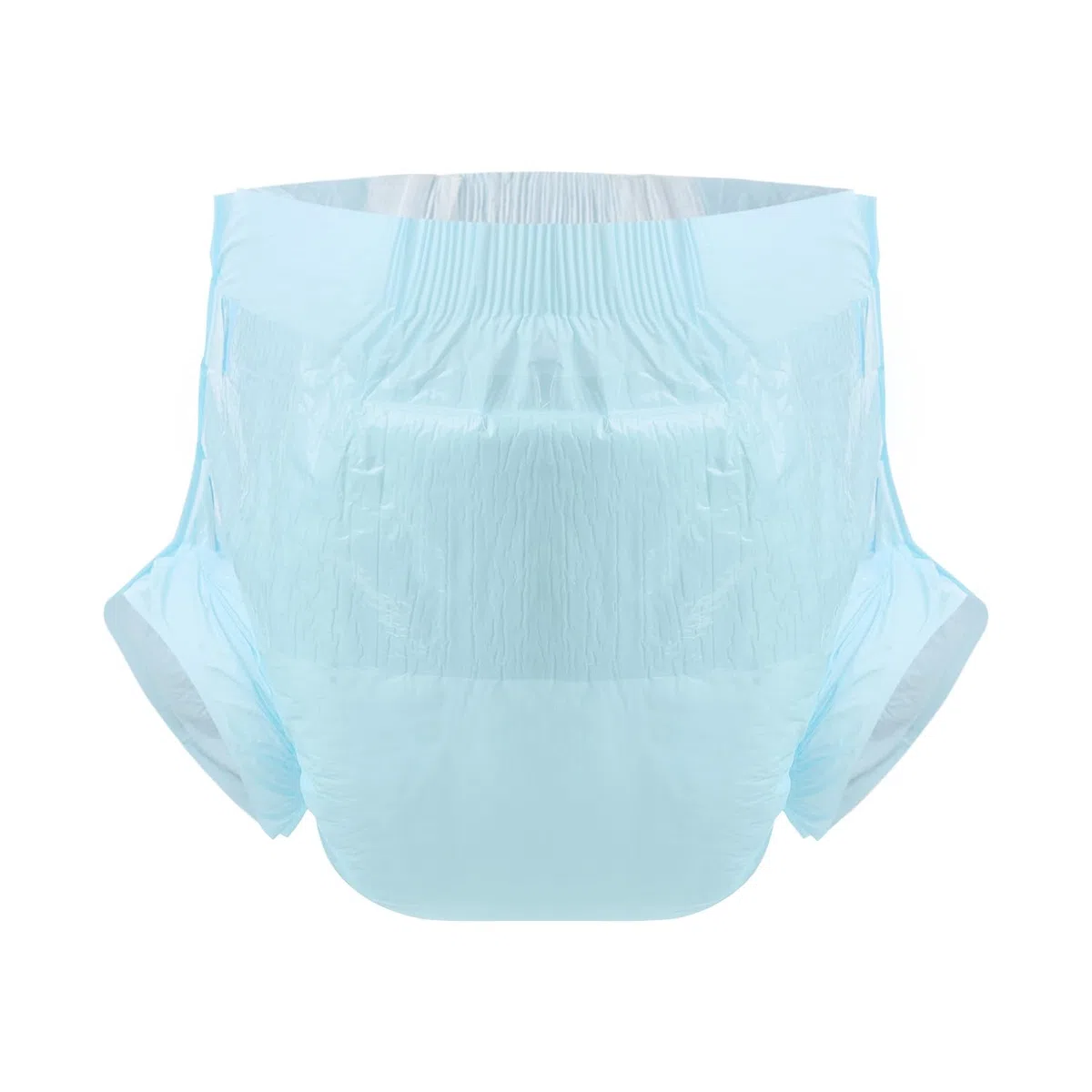 CutiePlusU Windeln für Erwachsene 10 Stück Einweg-Inkontinenz-Slips mit Schlaufen für Damen und Herren, Maximale Saugfähigkeit über Nacht – Blau (Mittel 28"-38")