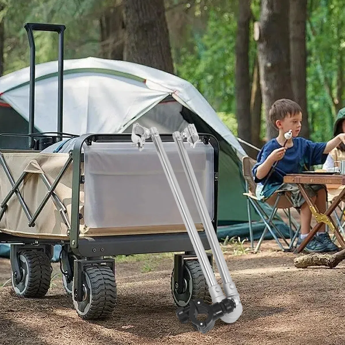 Milisten Fahrradanhängerkupplung: Anhängerkupplung mit Schnellverschluss, Metallkupplung für Einkaufswagen und Campingwagen