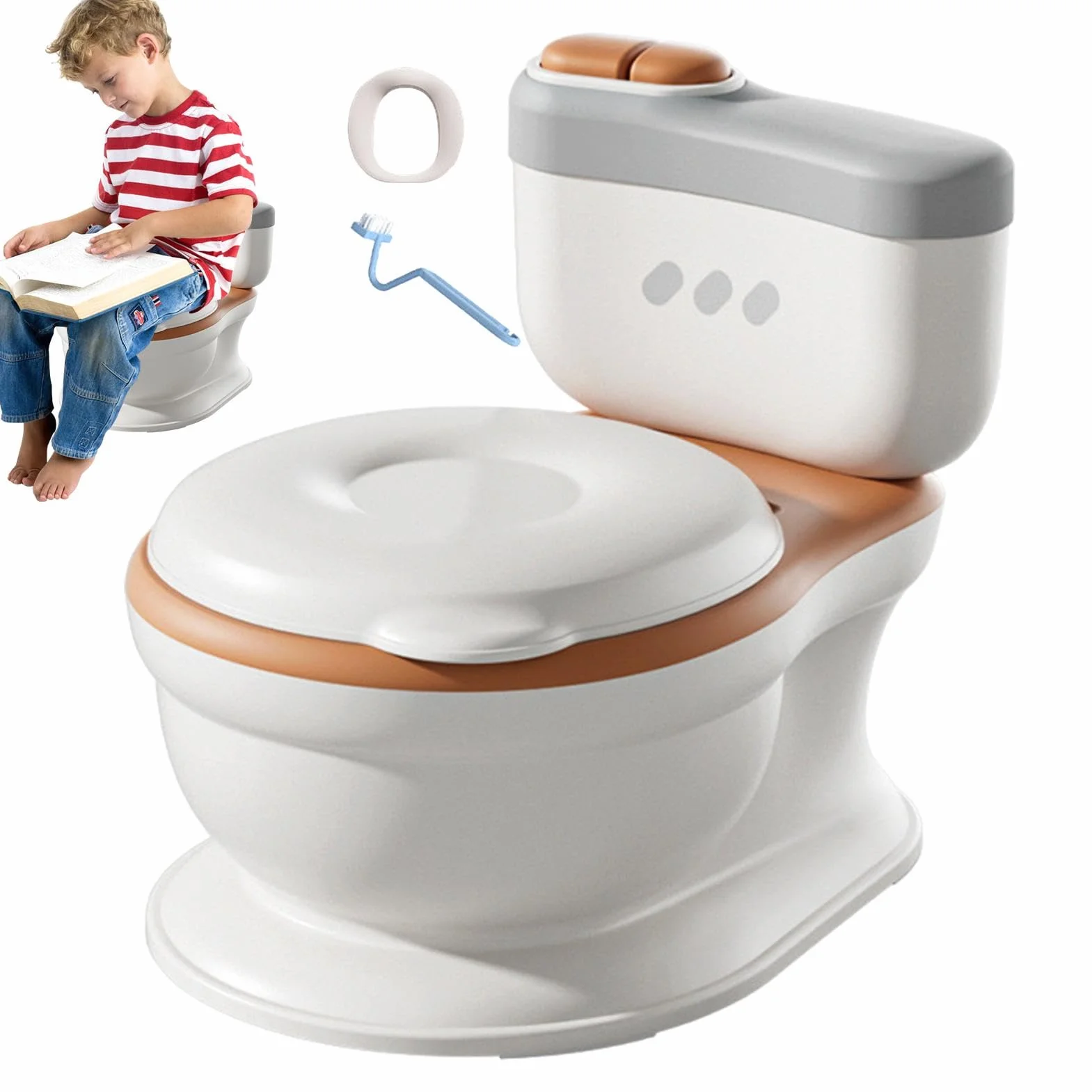 Töpfchen-Trainingstoilette für Kleinkinder, Töpfchen-Trainer-Toilette für | Kleinkinder, realistisches Töpfchentraining, spritzwassergeschützt