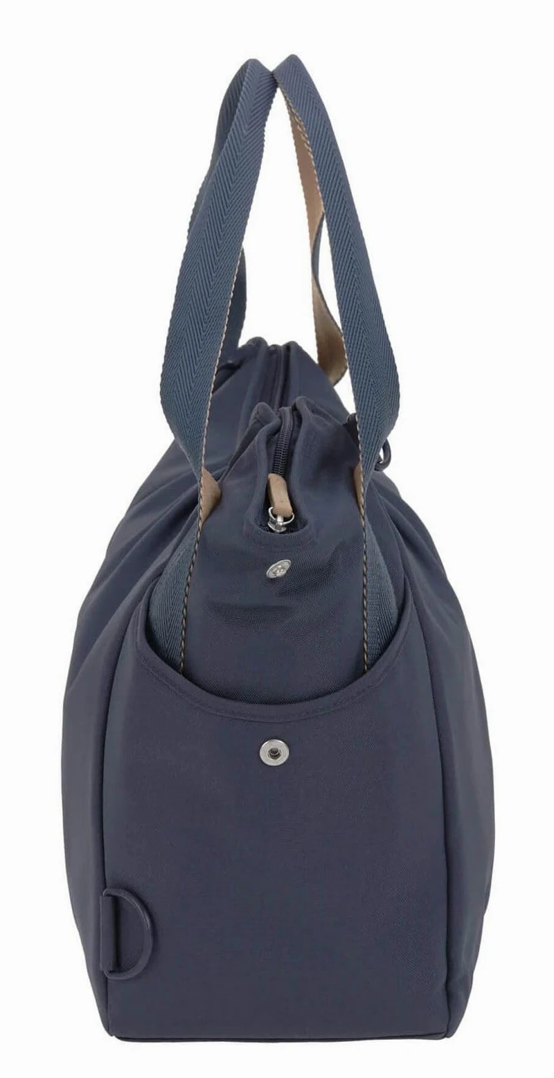 LÄSSIG Baby Wickeltasche Zwillinge Zwillingswickeltasche Babytasche Kliniktasche Wickelrucksack inkl. Wickelzubehör/Green Label Twin Bag Triangle navy