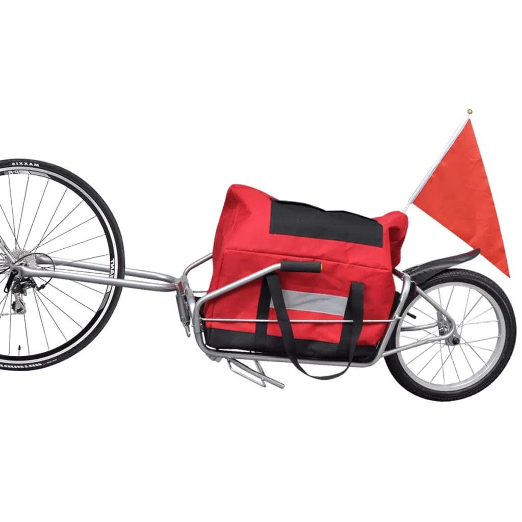 AUVYI Fahrradanhänger Lastenanhänger Kinderanhänger Jogger Fahrrad 2 in 1 Joggerfunktion