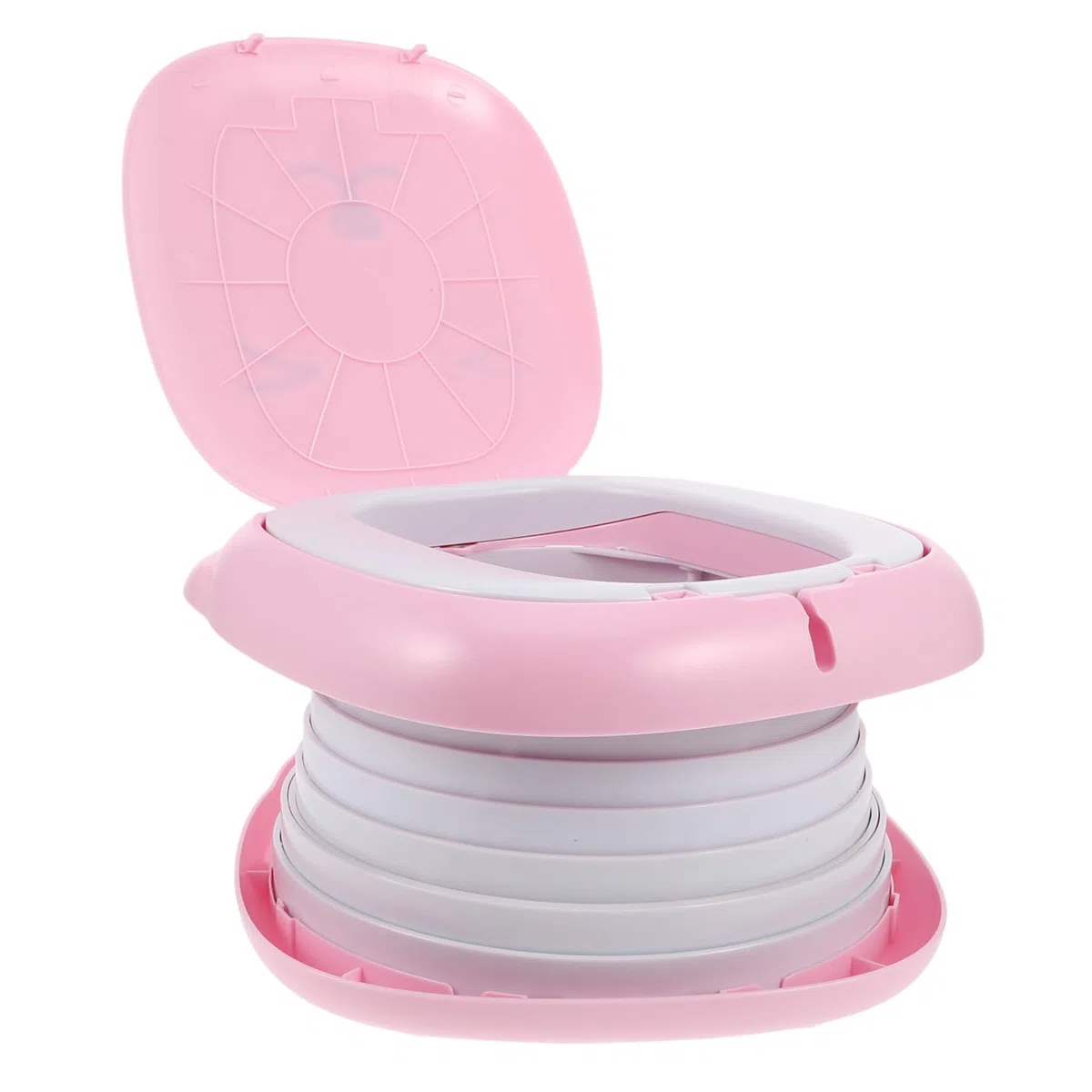 Toddmomy Klappbares Töpfchen für Junge Mädchen Tragbare Campingtoilette Faltbares Reise-wc Kindertoilettensitz für Outdoor Kompakte Autotoilette