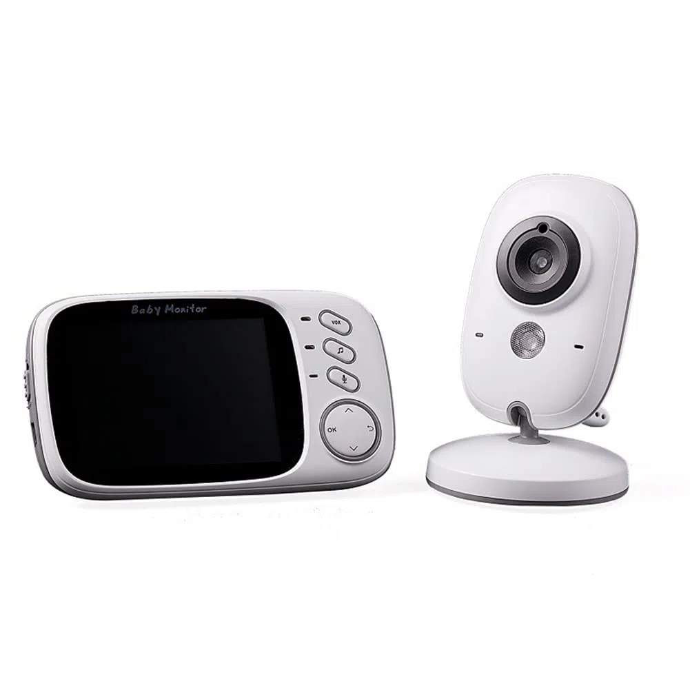 GOSIA Videomonitor ohne LCD, Farbe, 3,2 Zoll, Nachtsicht, 5 m, Monitor für Kindermädchen, Video, ohne für Bebek Lullabies Überwachung VB603 EU-Stecker
