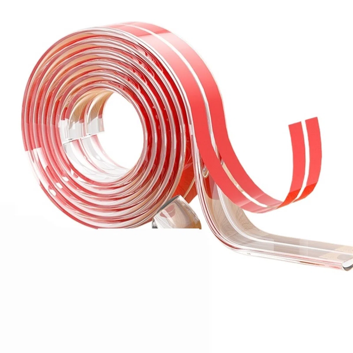 Eckenschutz für Tische, 10 mm, selbstklebend, transparent, stoßfest, weich