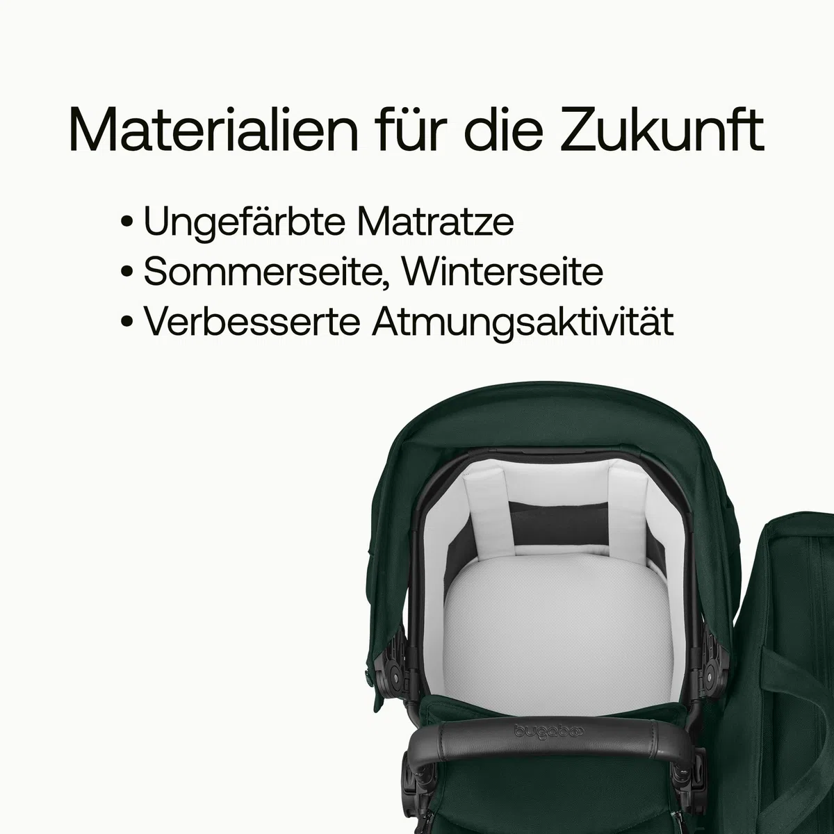 Bugaboo Donkey 6 Double, Geschwisterwagen für Baby & Kleinkind, Doppelkinderwagen mit wendbarem Sitz und Liegewanne, komfortable Einhand-Lenkung, Fern Green