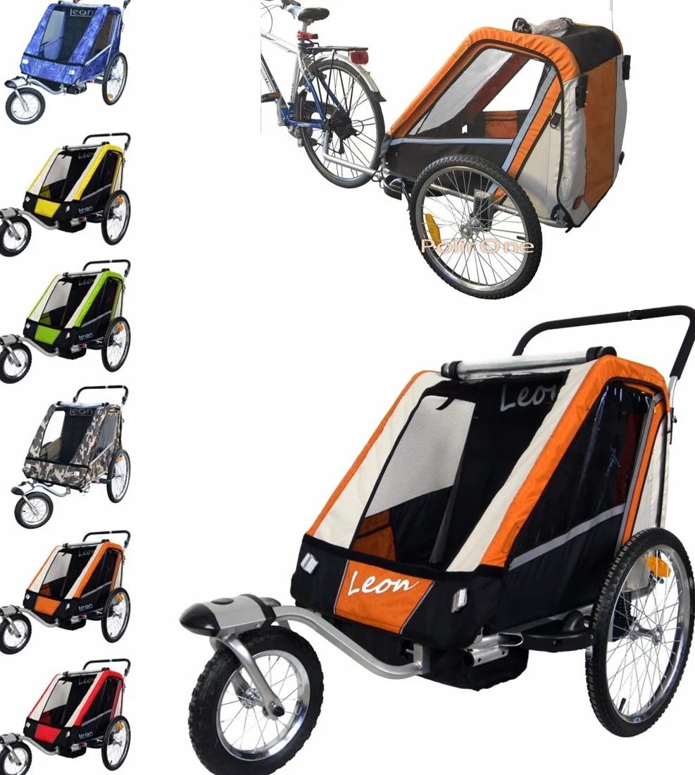 Leon Papilioshop Anhänger Kinderwagen Wagen für den Transport von 1 2 Kindern