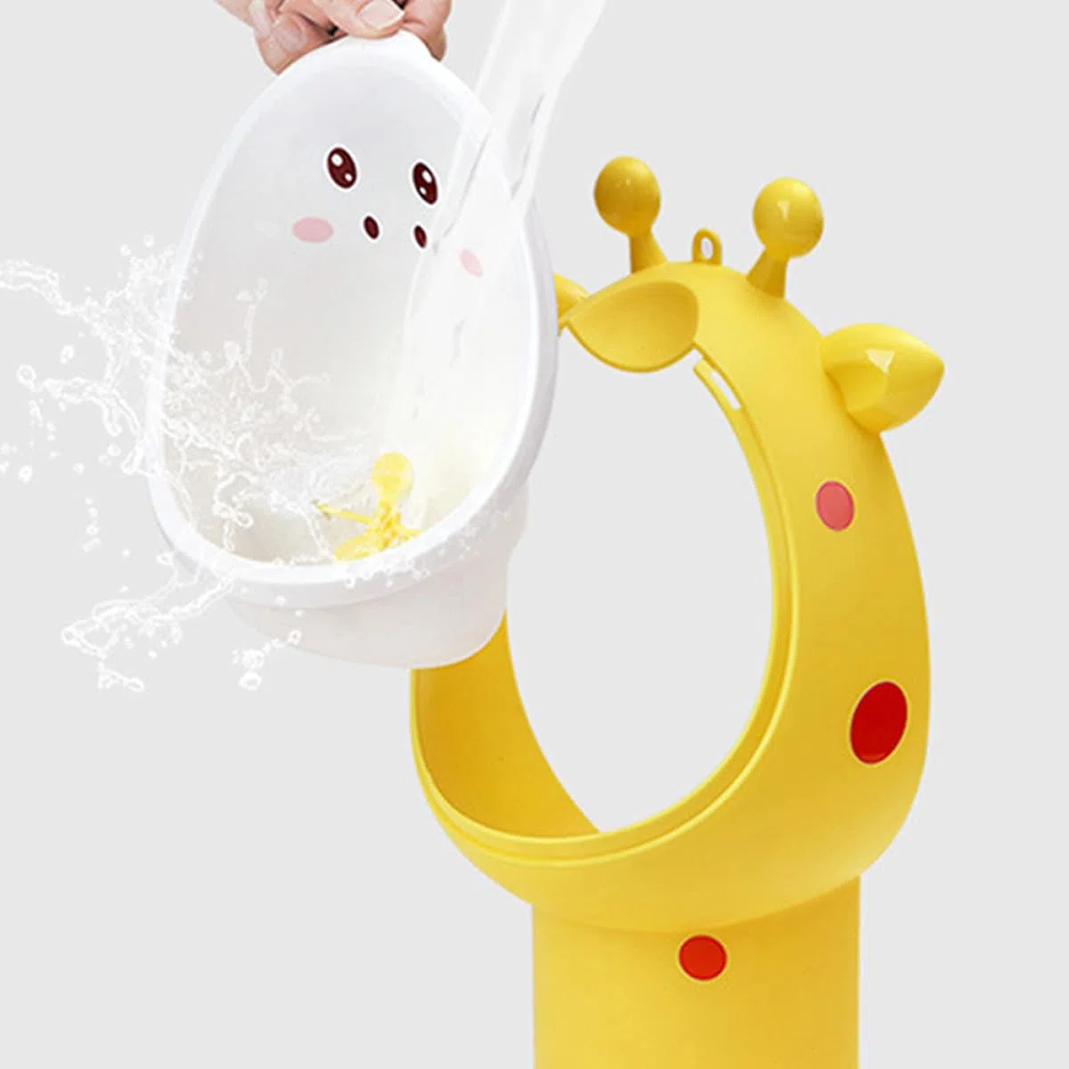 Pipi Töpfchen Platzsparend und Leicht zu Reinigen Stehurinal aus Pp mit Niedlichem Cartoon Design für Jungen für Kleinkinder und Töpfchentraining