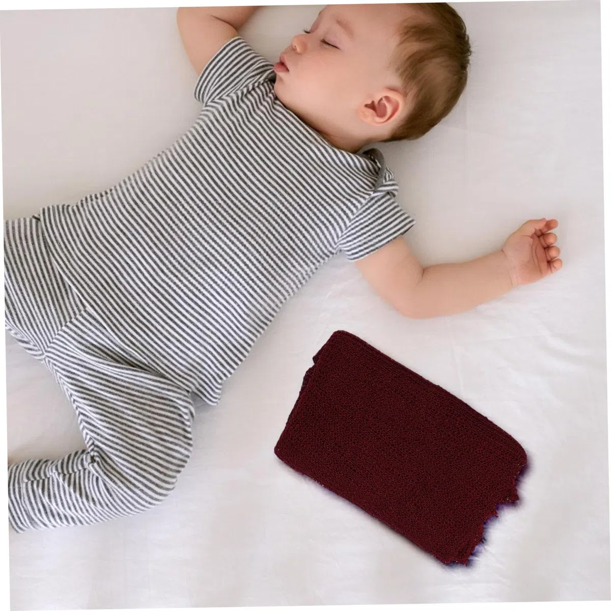 Neugeborenen Puckdecke 6 Stück Dehnbar für Babyfotografie | Acrylfaser, Weich Gestrickt, Unisex für Jungen und Mädchen, Requisiten für Fotoaufnahmen