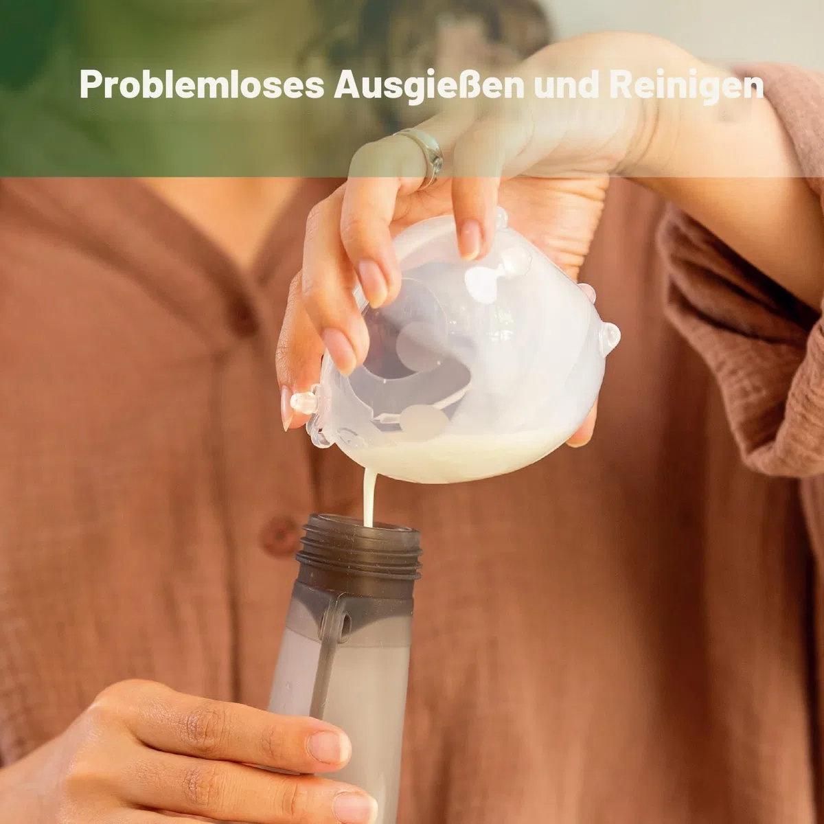 haakaa 75ML Milchauffangschalen, Silikon Auffangbehälter für Muttermilch, Auslaufsichere und Rutschfest, Frei von BPA, 2 Stück