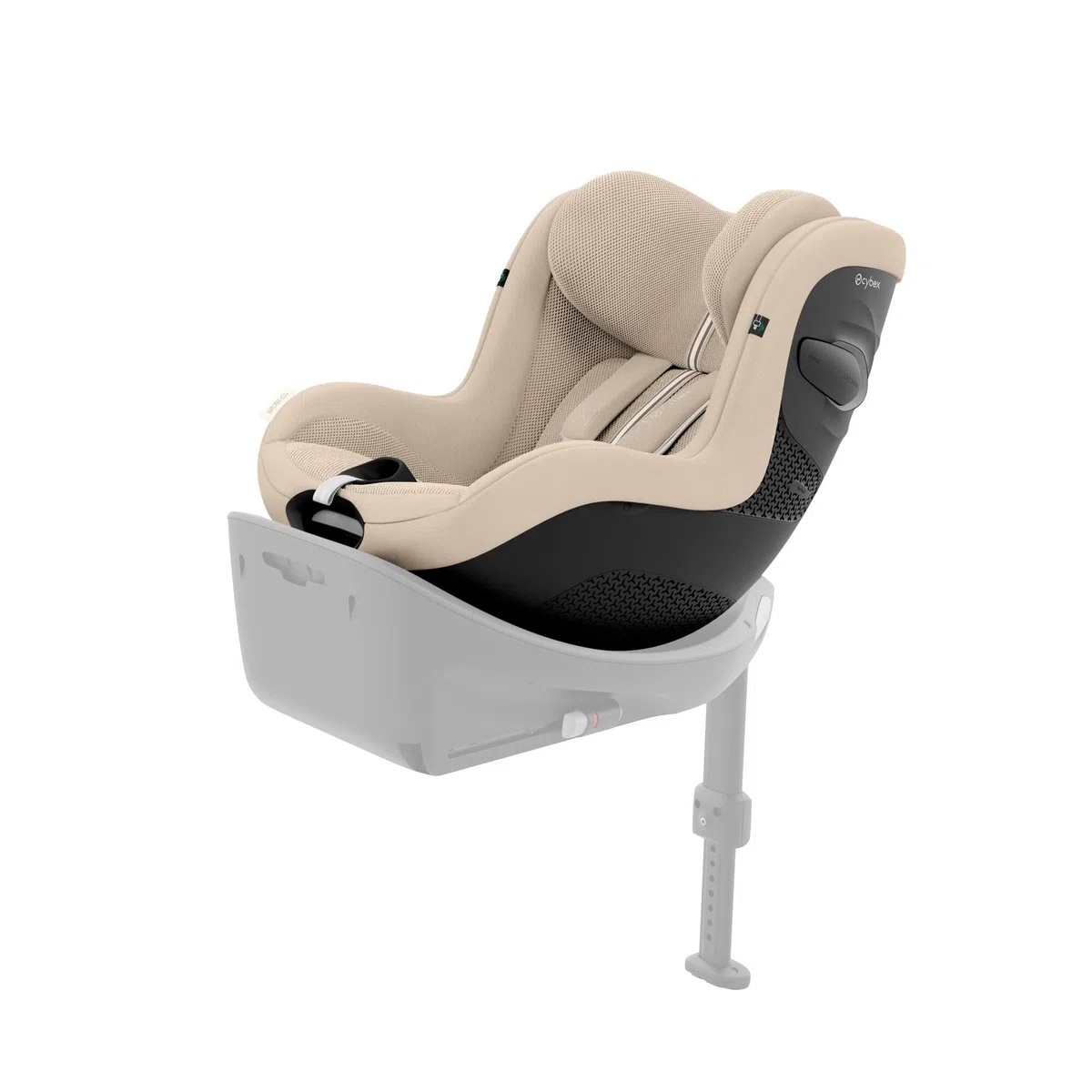 CYBEX Gold Kinder-Autositz Sirona G3 Plus ohne Base, Ab ca. 3 Monaten bis 4 Jahre (Ab Geburt mit Neugeboreneneinlage), Max. 19 kg, 61-105 cm (Ab 40 cm mit Neugeboreneneinlage), Almond Beige