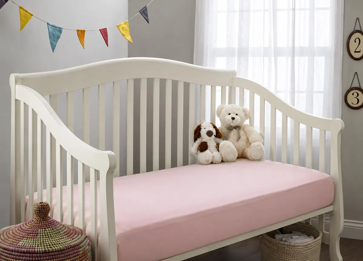 American Baby Company Spannbettlaken für Babybett, 100 % Baumwolle, Jersey, 2 Stück