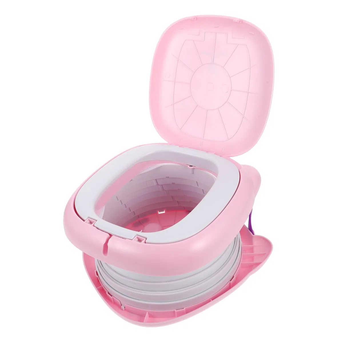 LIFKOME Faltbarer Toilettensitz für Kleinkinder Tragbarer Töpfchen Trainer für Jungen und Mädchen für Unterwegs und Beim Camping Auslaufsicheres Design
