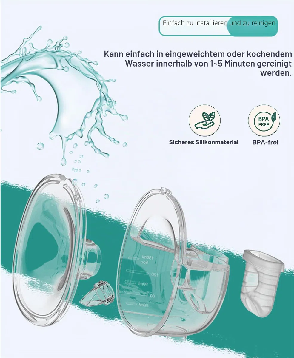 Milchpumpe Ersatzteile Flansch Schild 24mm Duckbill Ventil Silikon Membran Milchauffangschalen Die Pumpset General Gesamter Zubehör Tragbar Kompatibel mit Lansinoh NCVI Nuliie S32, 2-Pakete 12-Stücke