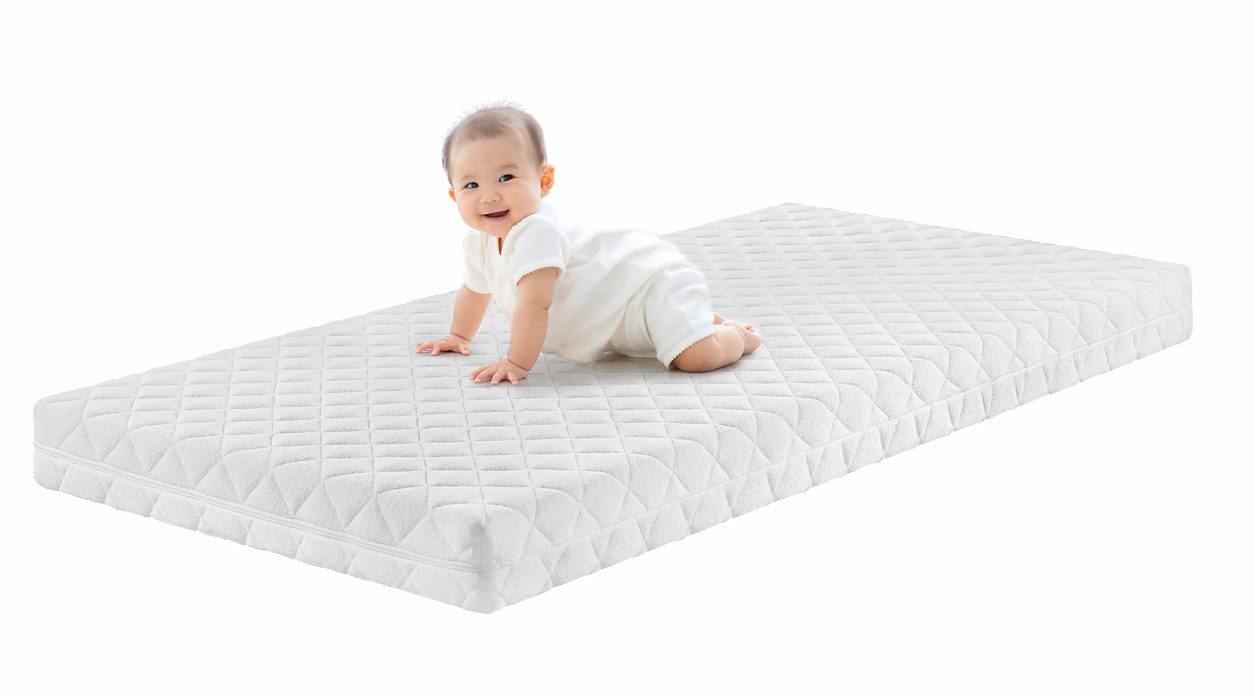 Traumnacht BT Kiddy Kindermatratze Pure , 60 x 120 cm, Schadstoffgeprüft nach Öko-Tex Standard 100, hautfreundlicher Bezug abnehmbar und waschbar, produziert nach deutschem Qualitätsstandard, Weiß