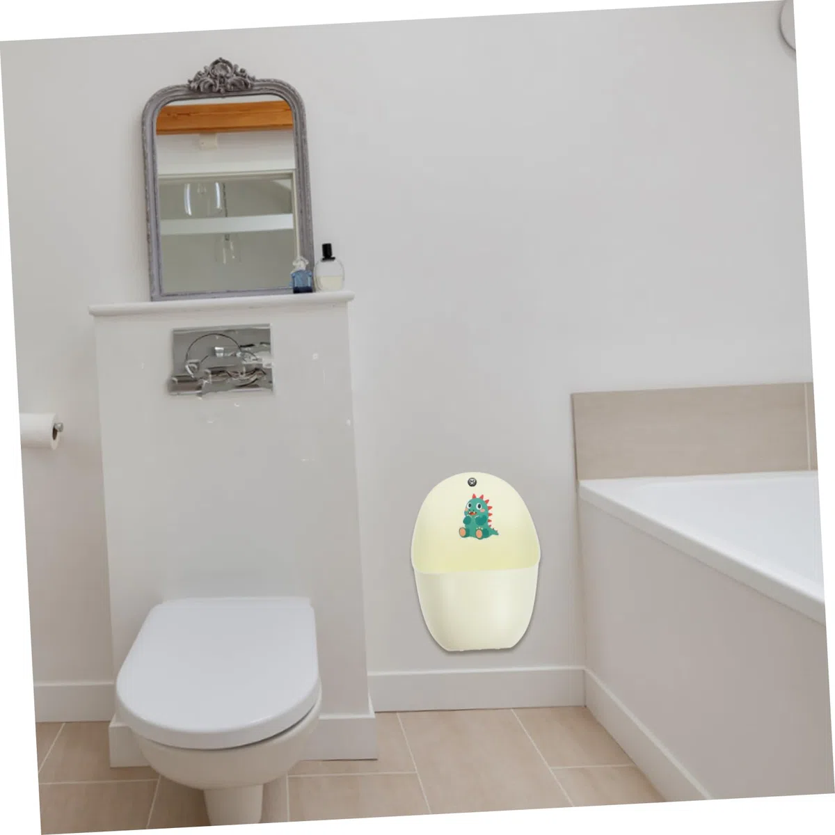 BESTonZON 3stücke Mädchen Urinal Für Jungen Wandmontierter Töpfchen Trainer Platzsparend Und Höhenverstellbar Für Toilette Leicht Zu Reinigen -