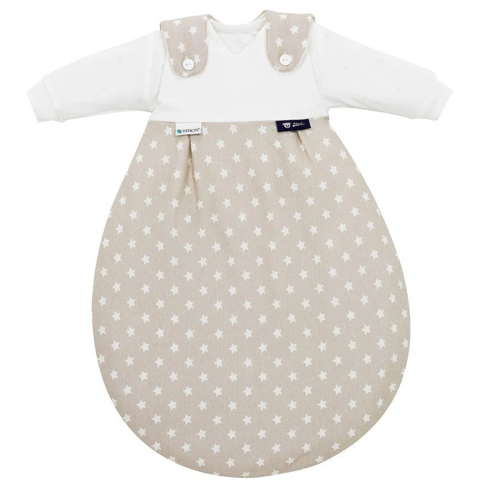 Alvi Baby Mäxchen Tencel 3-tlg. - Stars beige Gr. 80/86