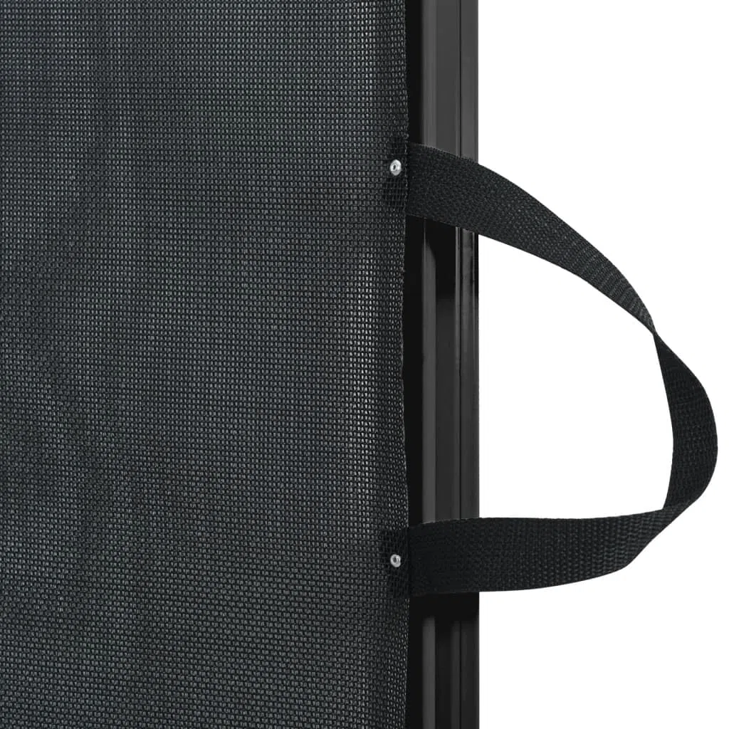 vidaXL Haustier-Barriere Ausziehbar Schwarz 102,5x125 cm