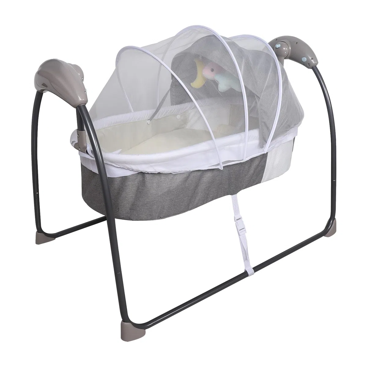 Elektrische Babywiege mit Schaukelfunktion tragbares Schaukelbett für Babys zum Einsatz zu Hause und auf Reisen