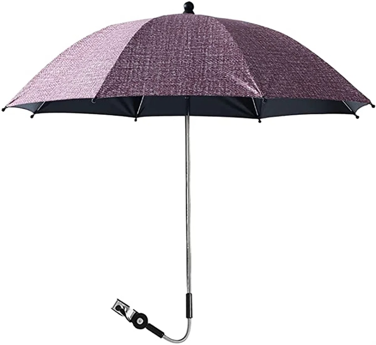 Universal Kinderwagenschirm Gebogen Sonnenschirm Regenschirm Sonnensegel Durchmesse 75cm/85cm UV-Schutz Für Kinderwagen Babywagen & Buggy Zubehör (Color : Red, Size : 85cm)