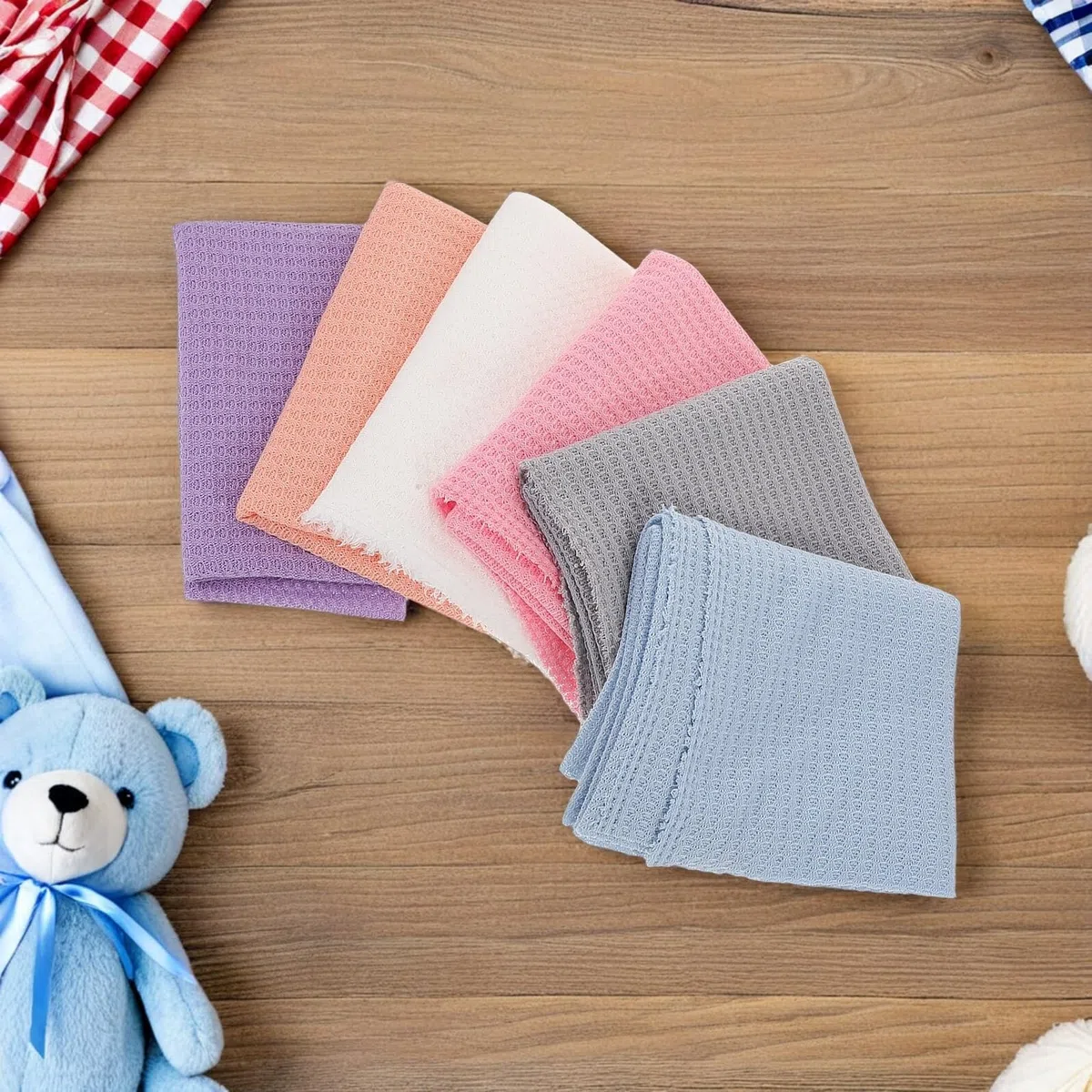 6stücke Wickeldecken Für Mädchen Aus Seihtuch Elastisch Für Neugeborene Wickeltuch Babytragetuch Foto-Requisiten Outfit Fotoshootings