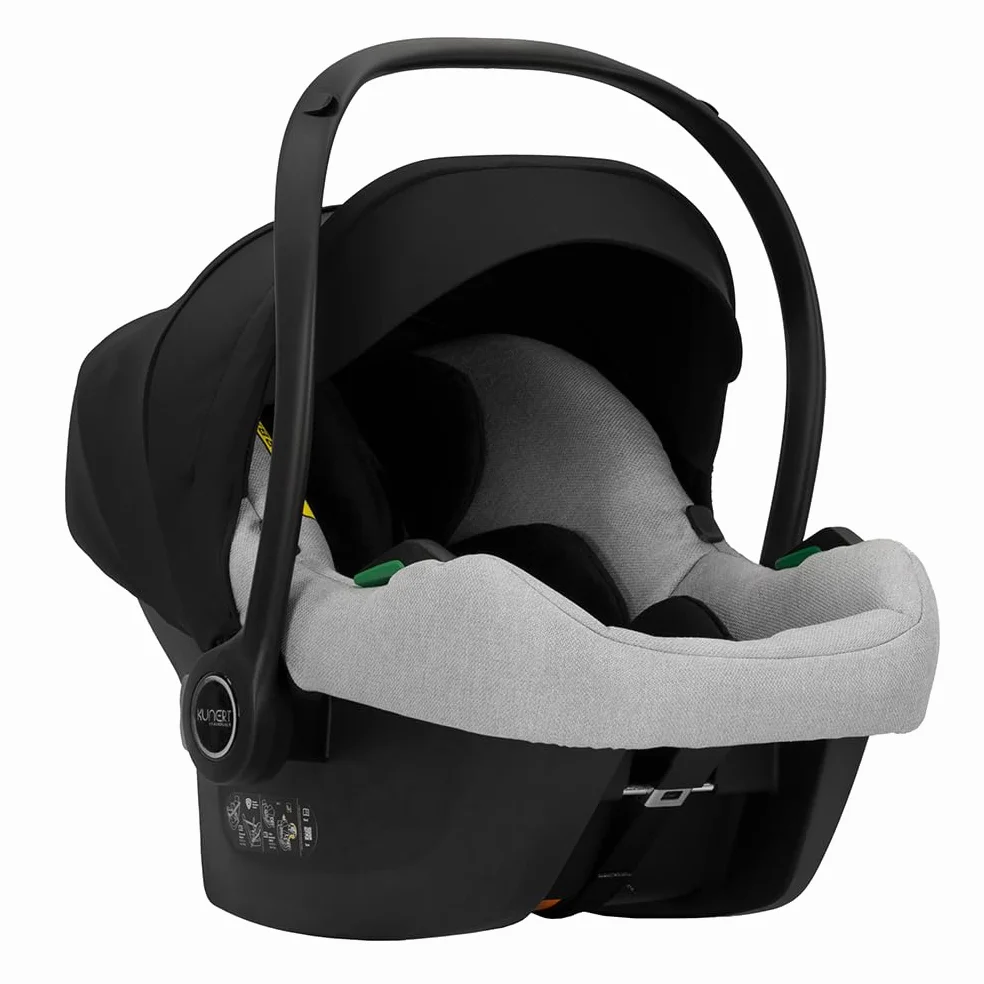 KUNERT BOOSTER 3in1 2in1 Kinderwagen Komplettset Zwillingskinderwagen Babywagen Kombikinderwagen Komplettset Geschwisterwagen Kinder Wagen set Zwillingsbuggy Doppelkinderwagen (Grau, 3 in 1 Cosmo)